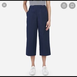 Everlane Cotton Poplin Culotte Navy Size 4
